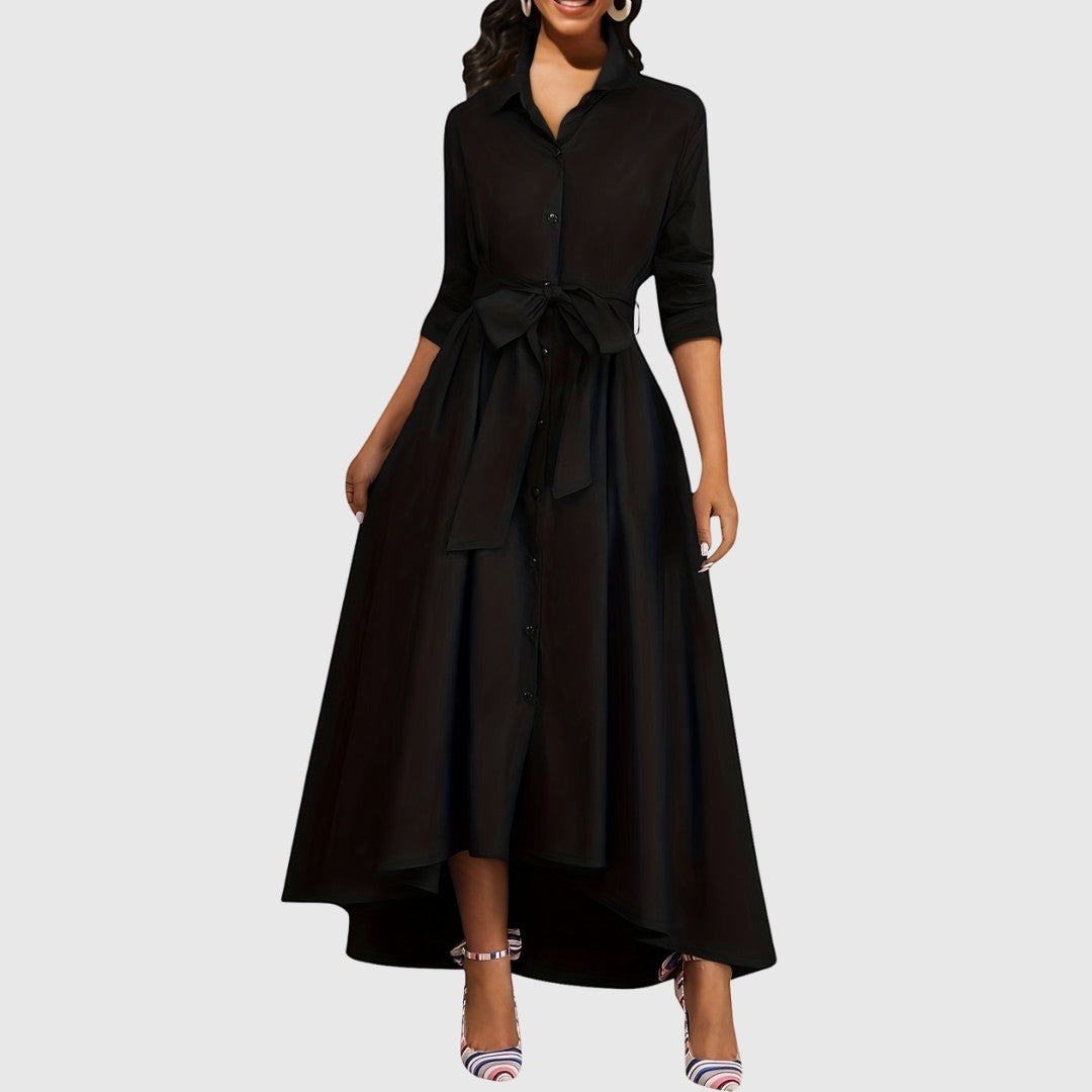 LIVIENNE | BUTTON-FRONT DRESS