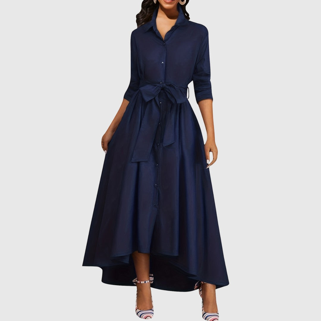 LIVIENNE | BUTTON-FRONT DRESS