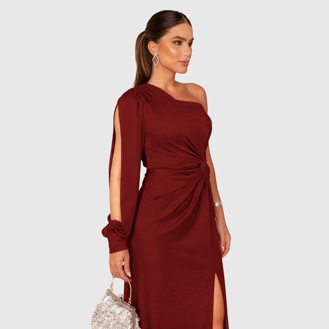 CHARLOTTA | ONE-SHOULDER DRESS