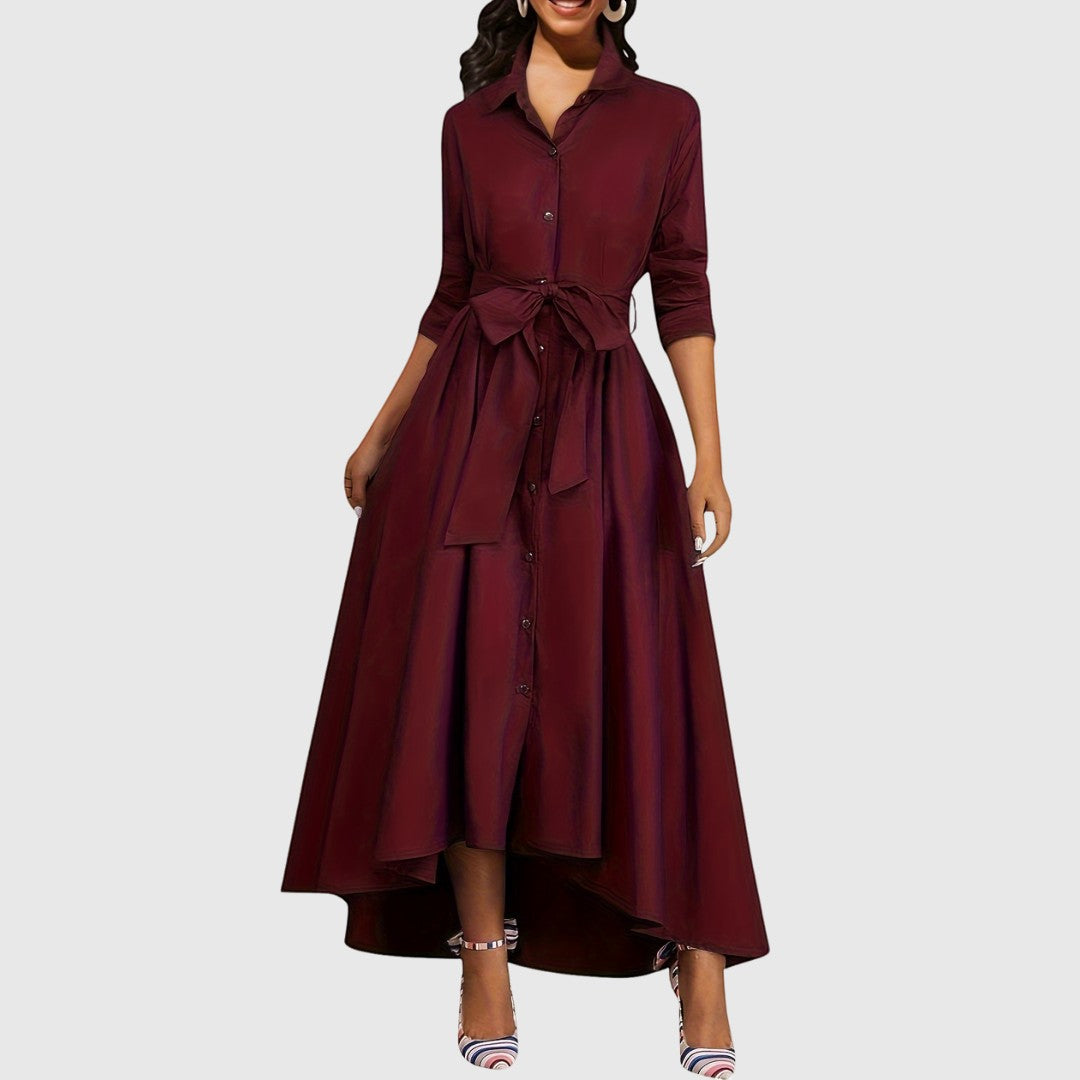 LIVIENNE | BUTTON-FRONT DRESS