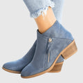 AVENYA | SIDE-ZIP LEATHER BOOTS