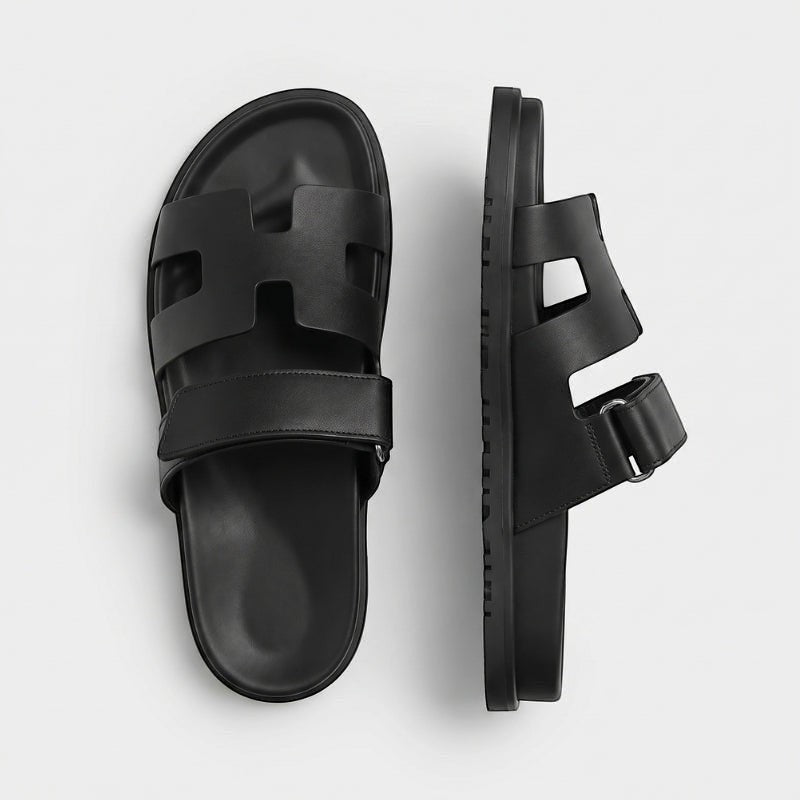 CANNES | LEATHER SLIDES