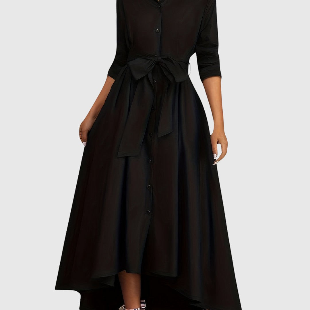 LIVIENNE | BUTTON-FRONT DRESS