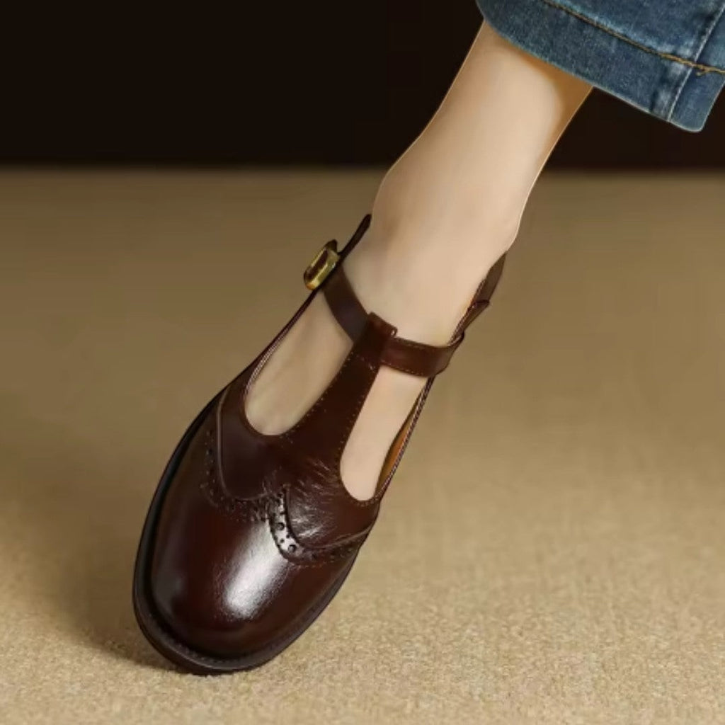 YSOLENNE | T-BAR MARY JANE SHOES