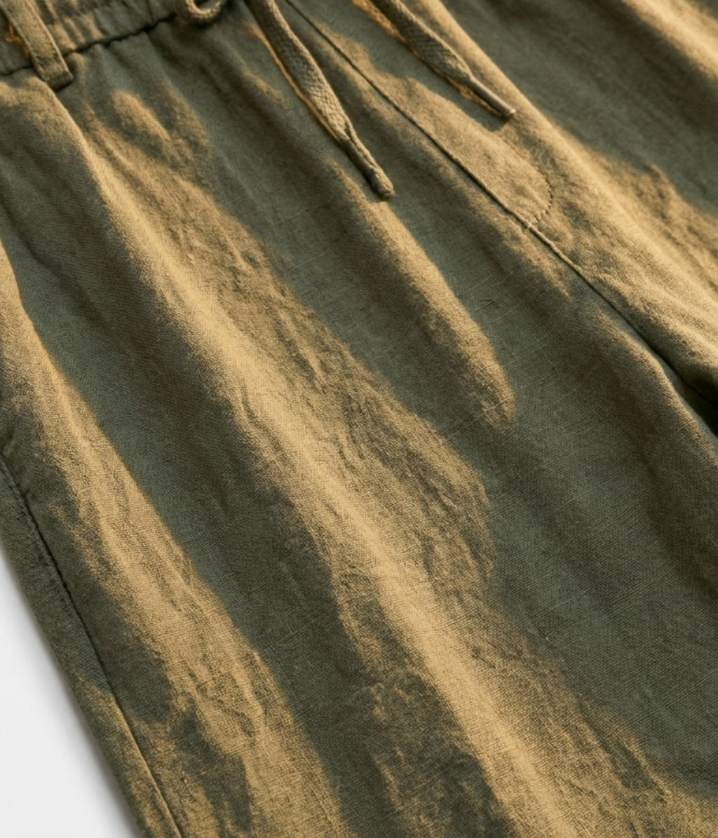 MARVIN | OLIVE LINEN TROUSERS