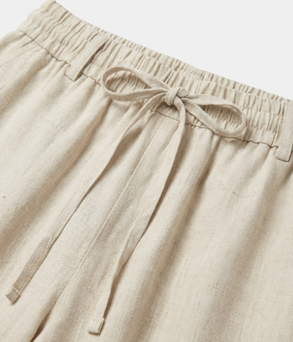 MARVIN | BEIGE LINEN TROUSERS