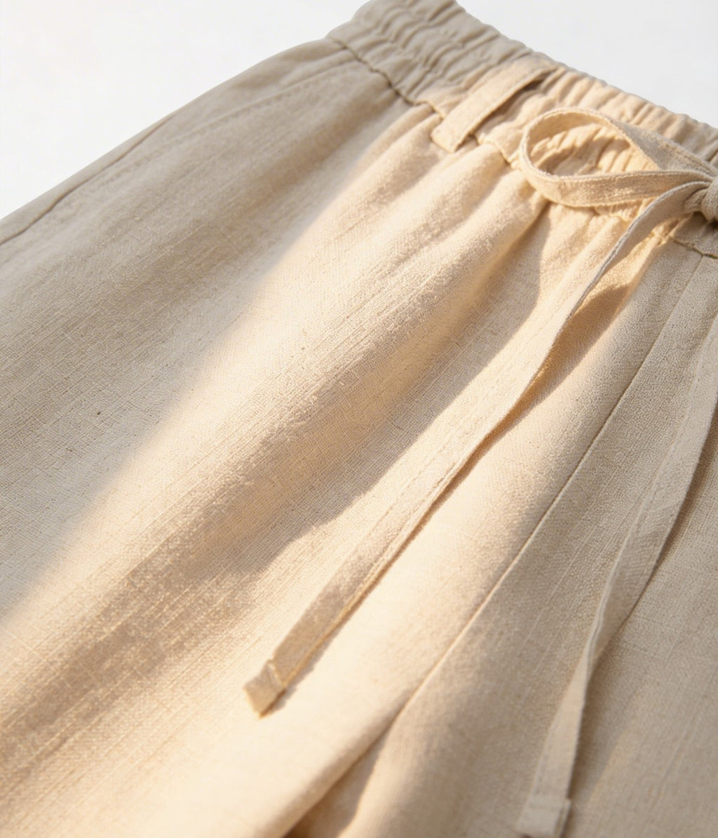 MARVIN | BEIGE LINEN TROUSERS