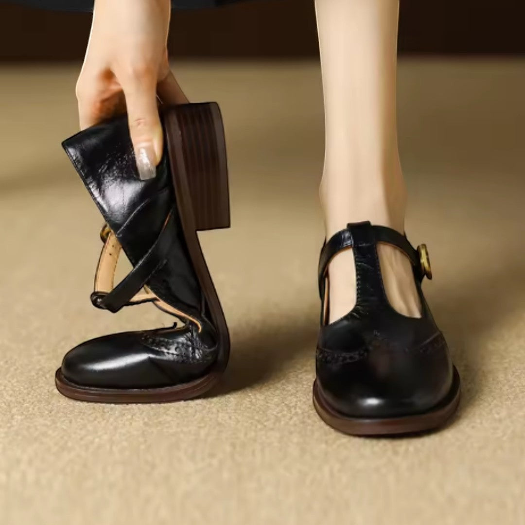 YSOLENNE | T-BAR MARY JANE SHOES
