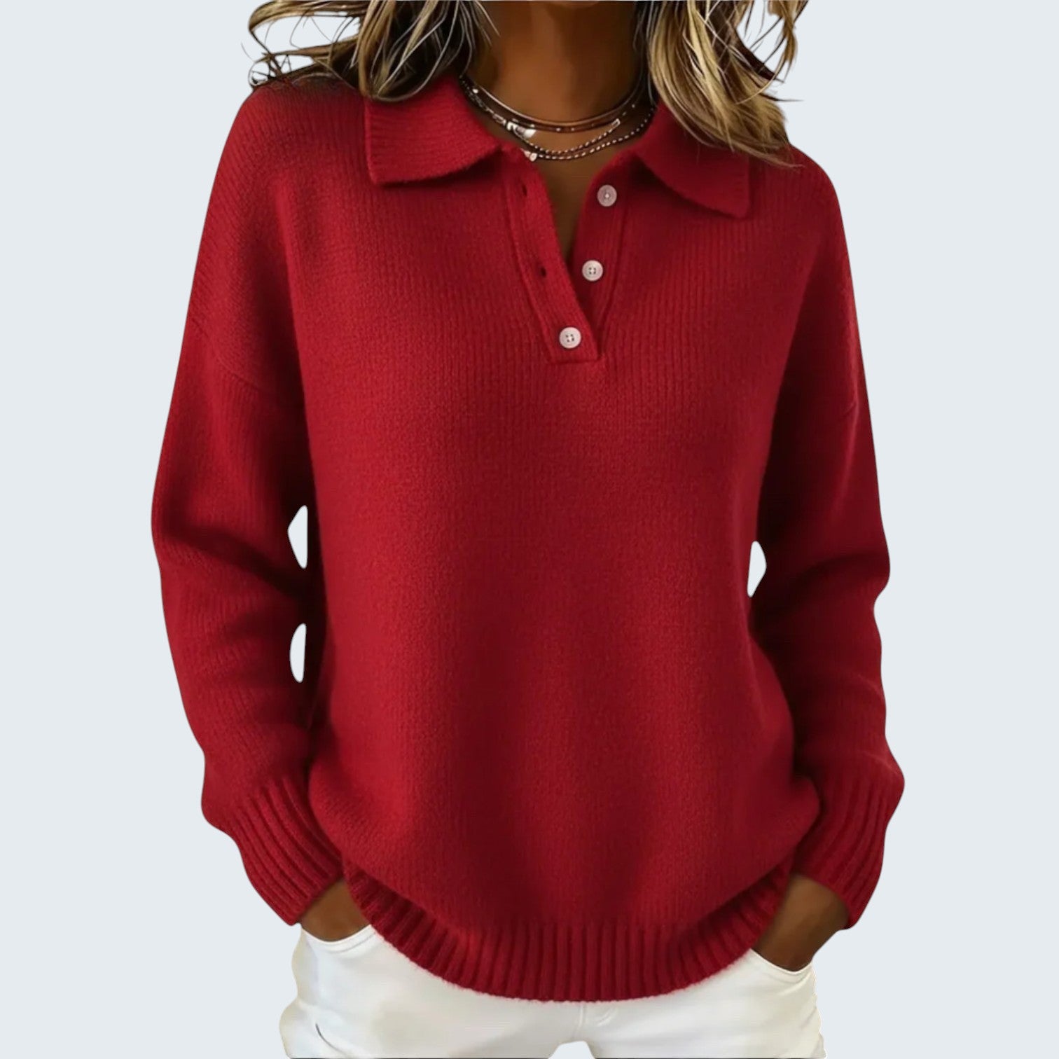 HAYDEN | POLO SWEATER