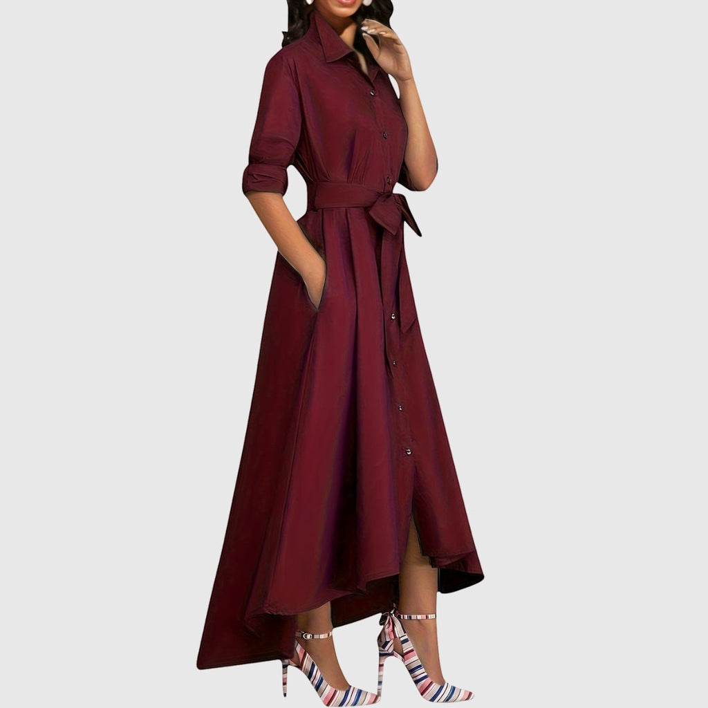LIVIENNE | BUTTON-FRONT DRESS