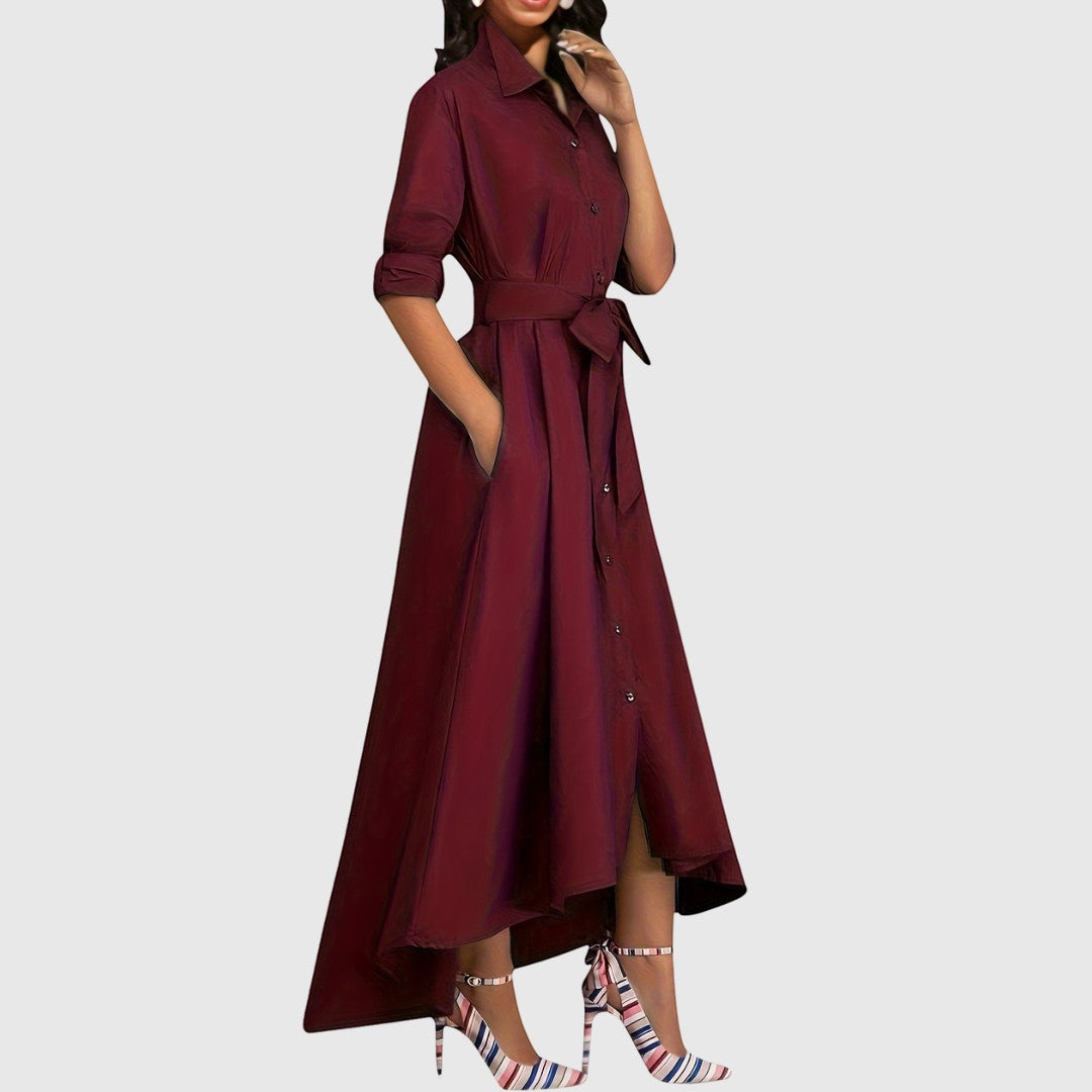 LIVIENNE | BUTTON-FRONT DRESS