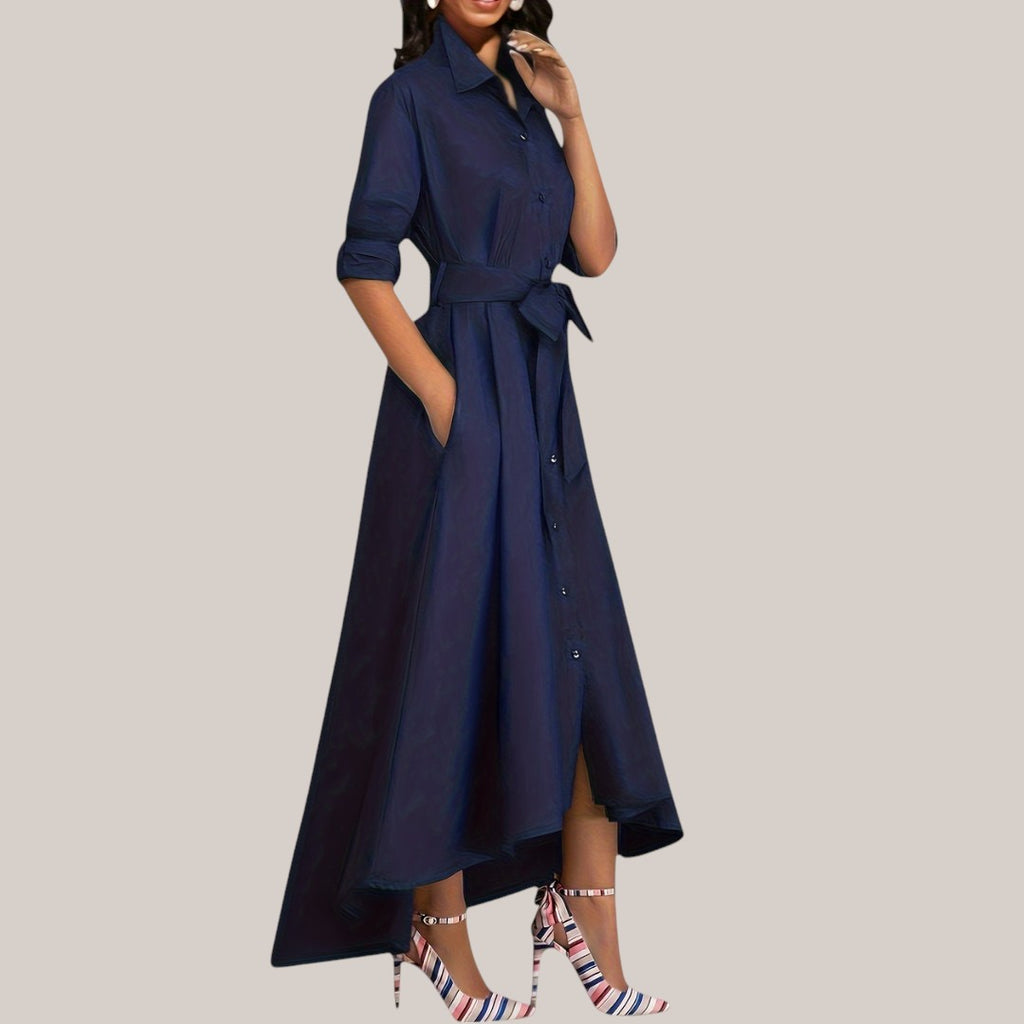 LIVIENNE | BUTTON-FRONT DRESS