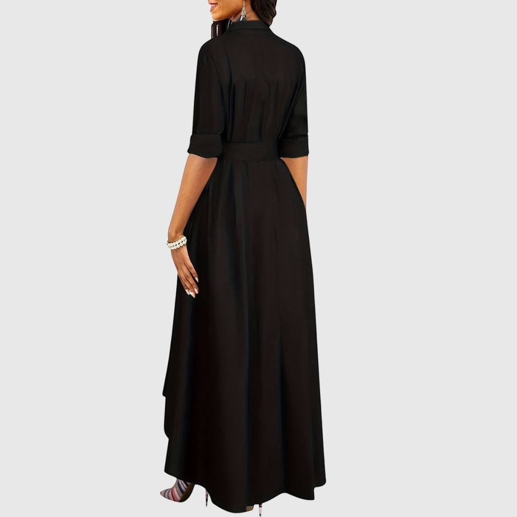 LIVIENNE | BUTTON-FRONT DRESS