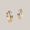 GOLD AND CRYSTAL EARRINGS