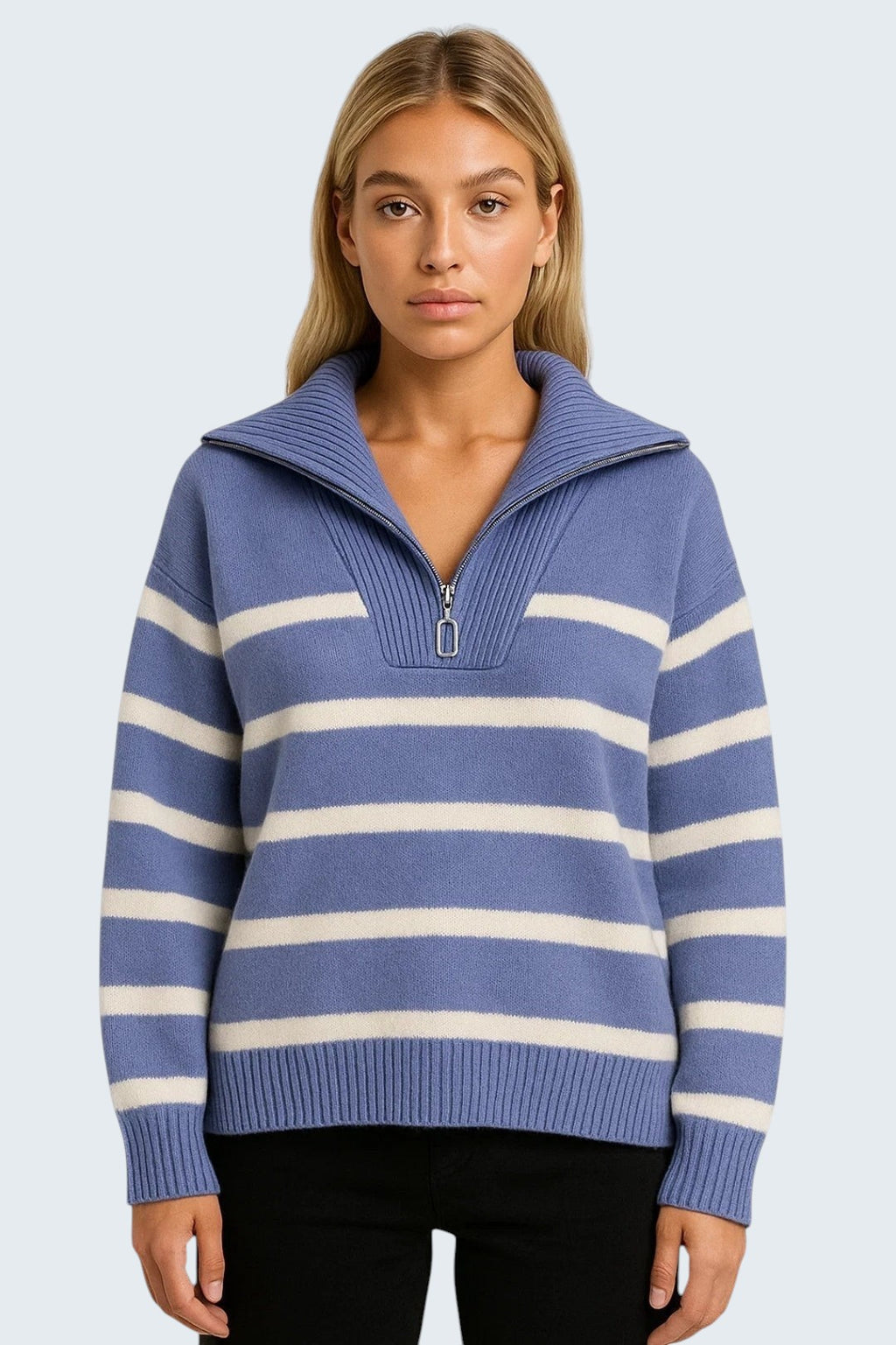 KAIRIS | STRIPED KNIT SWEATER