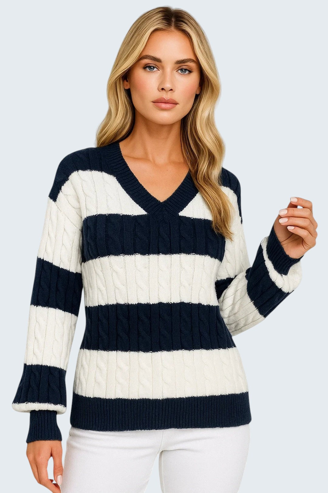 MIRELLE | STRIPED SWEATER