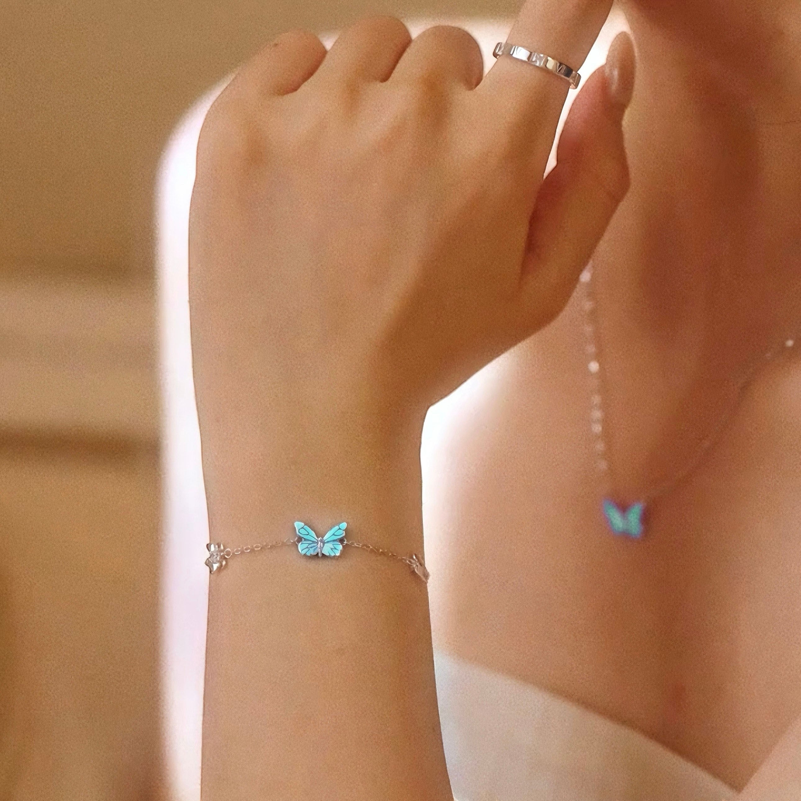 BLUE BUTTERFLY BRACELET