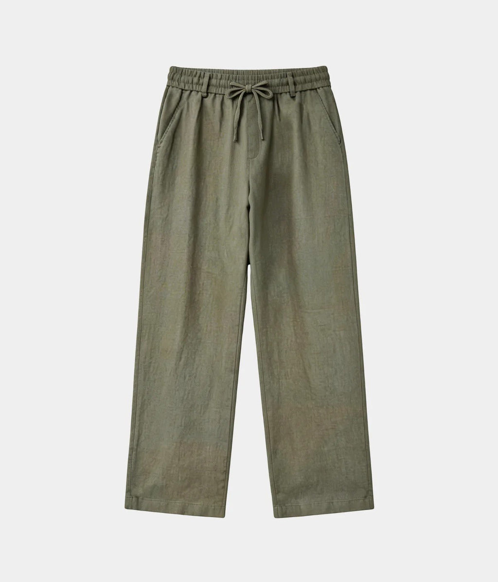 MARVIN | OLIVE LINEN TROUSERS