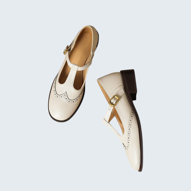 YSOLENNE | T-BAR MARY JANE SHOES