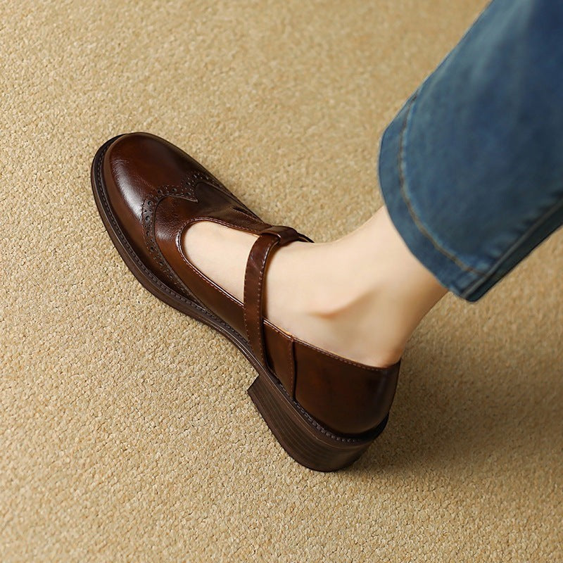 YSOLENNE | T-BAR MARY JANE SHOES