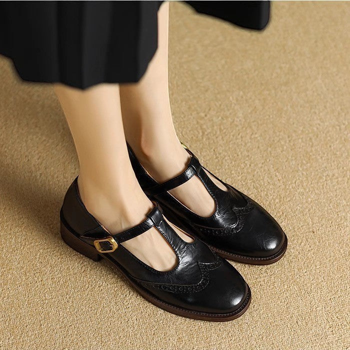 YSOLENNE | T-BAR MARY JANE SHOES