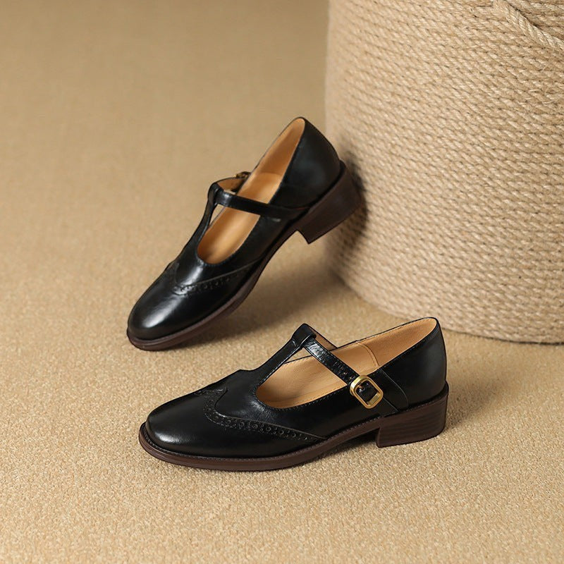 YSOLENNE | T-BAR MARY JANE SHOES
