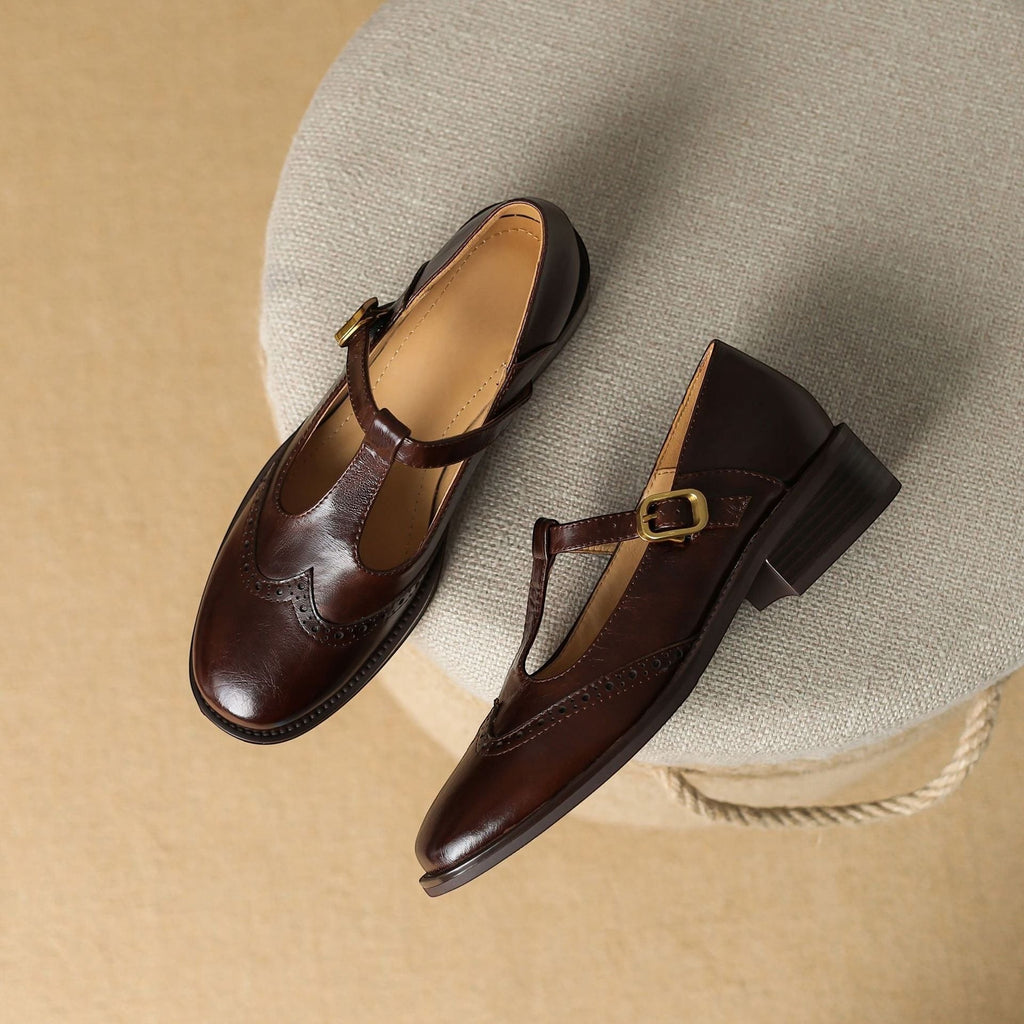 YSOLENNE | T-BAR MARY JANE SHOES