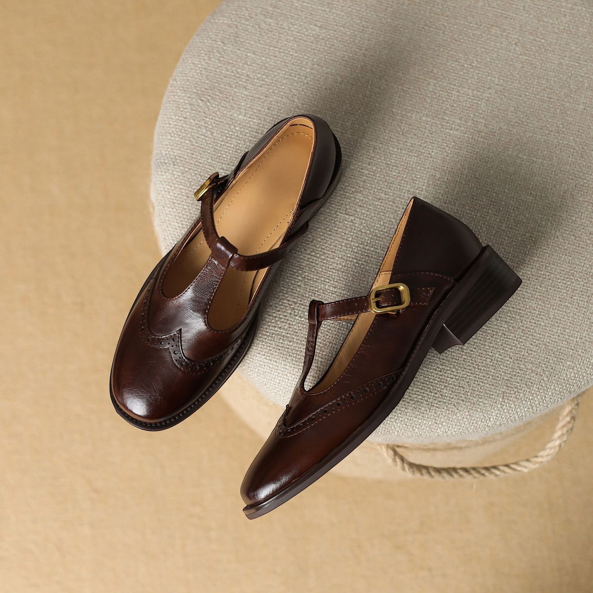 YSOLENNE | T-BAR MARY JANE SHOES