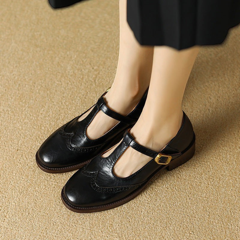 YSOLENNE | T-BAR MARY JANE SHOES