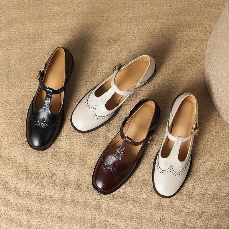 YSOLENNE | T-BAR MARY JANE SHOES