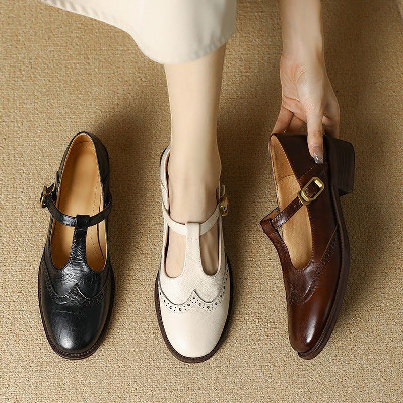 YSOLENNE | T-BAR MARY JANE SHOES