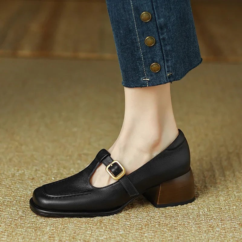 SELVANA | T-STRAP SHOES