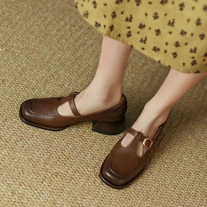 SELVANA | T-STRAP SHOES