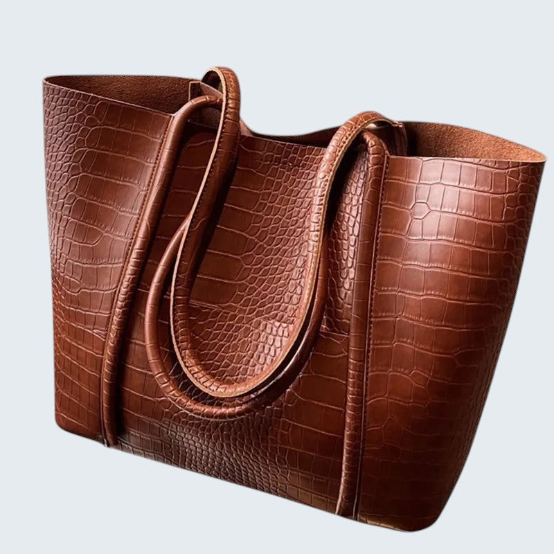 SYLVETTE | CROC SHOULDER BAG