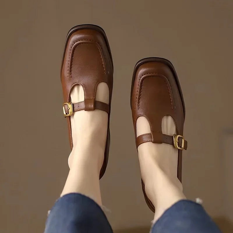 SELVANA | T-STRAP SHOES