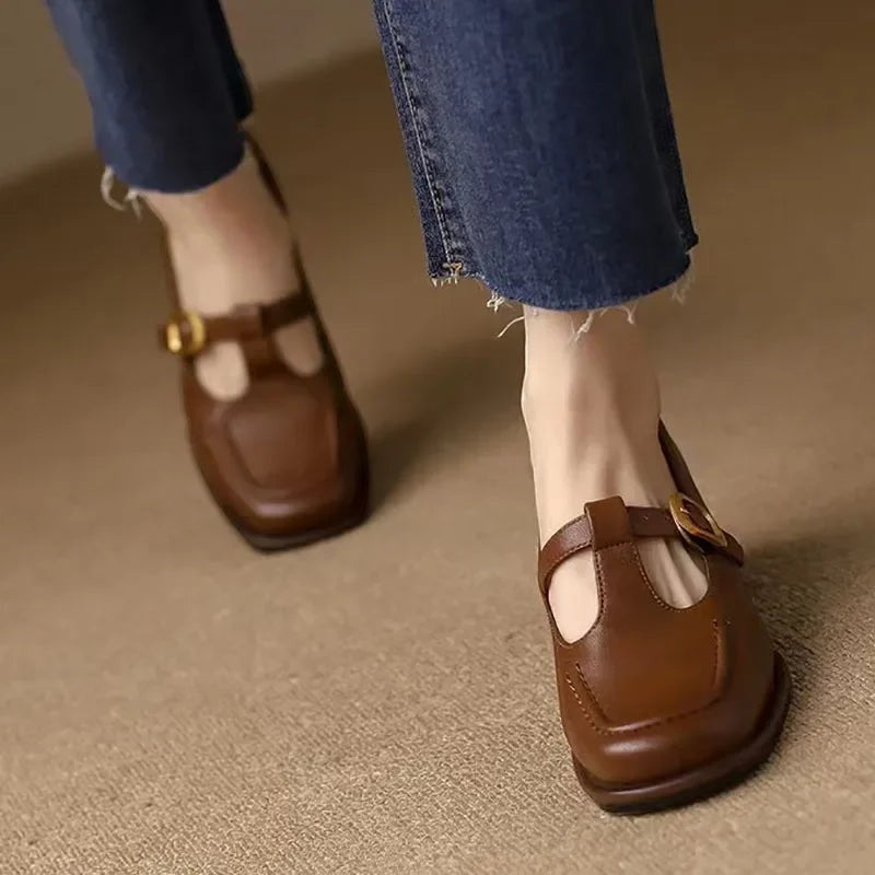 SELVANA | T-STRAP SHOES