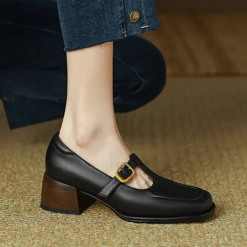 SELVANA | T-STRAP SHOES