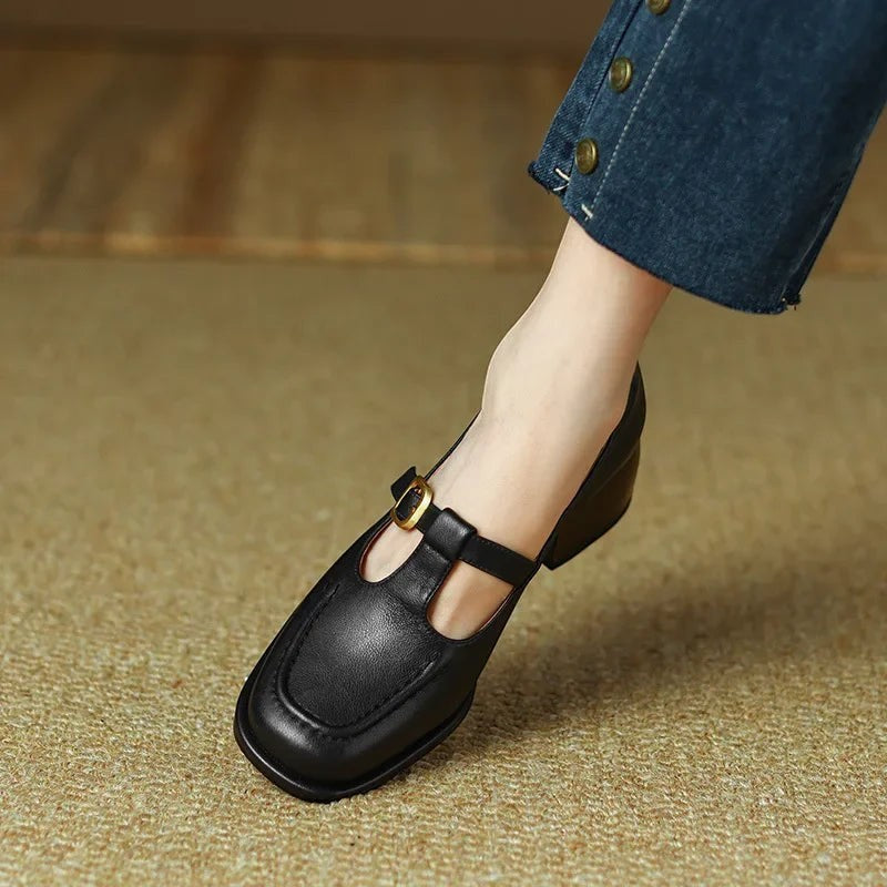 SELVANA | T-STRAP SHOES