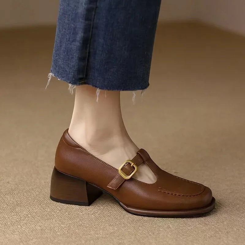 SELVANA | T-STRAP SHOES