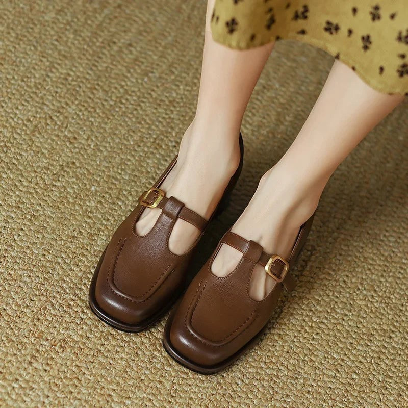SELVANA | T-STRAP SHOES