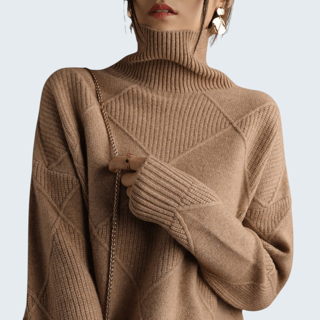 AMELINE | SOFT TURTLENECK SWEATER