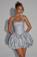 ARAMINTA | SILVER MINI DRESS