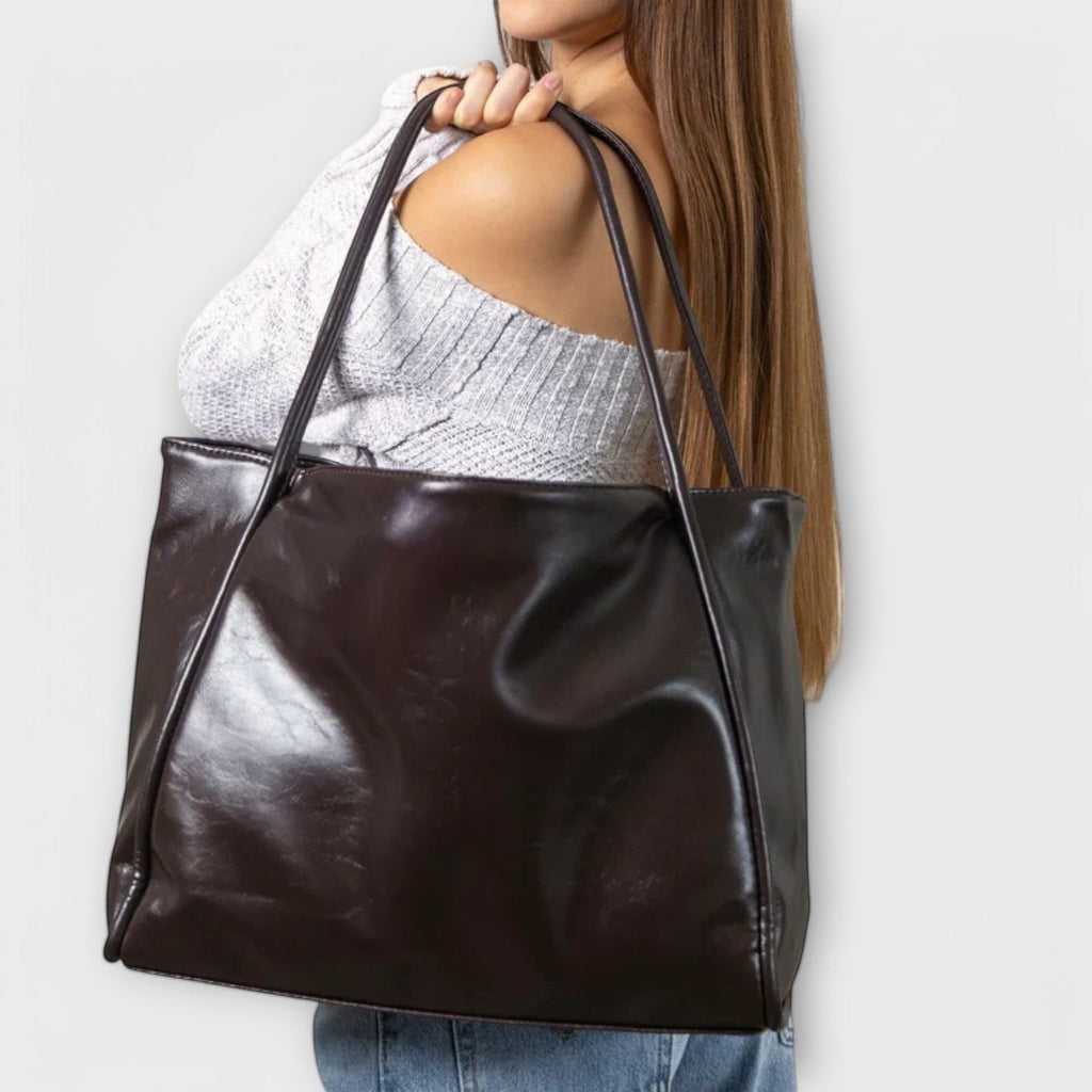 VALERIE | GLOSSY LEATHER BAG