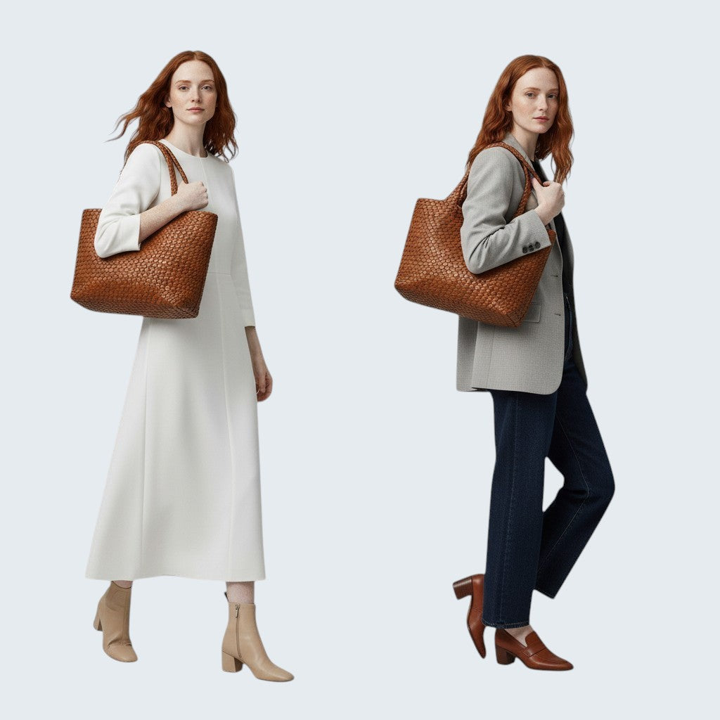 LANA | HANDWOVEN LEATHER BAG