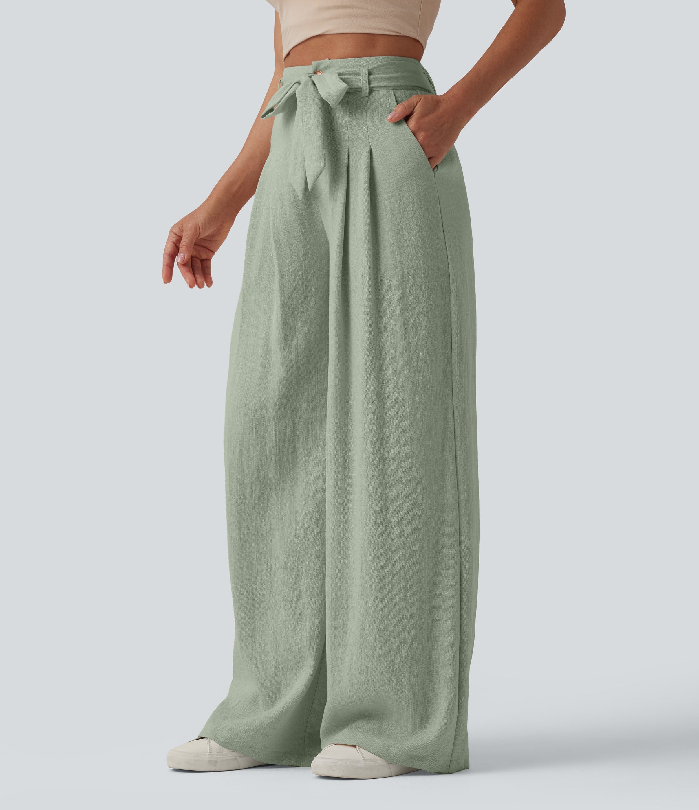PAIRA | LINEN BAGGY TROUSERS