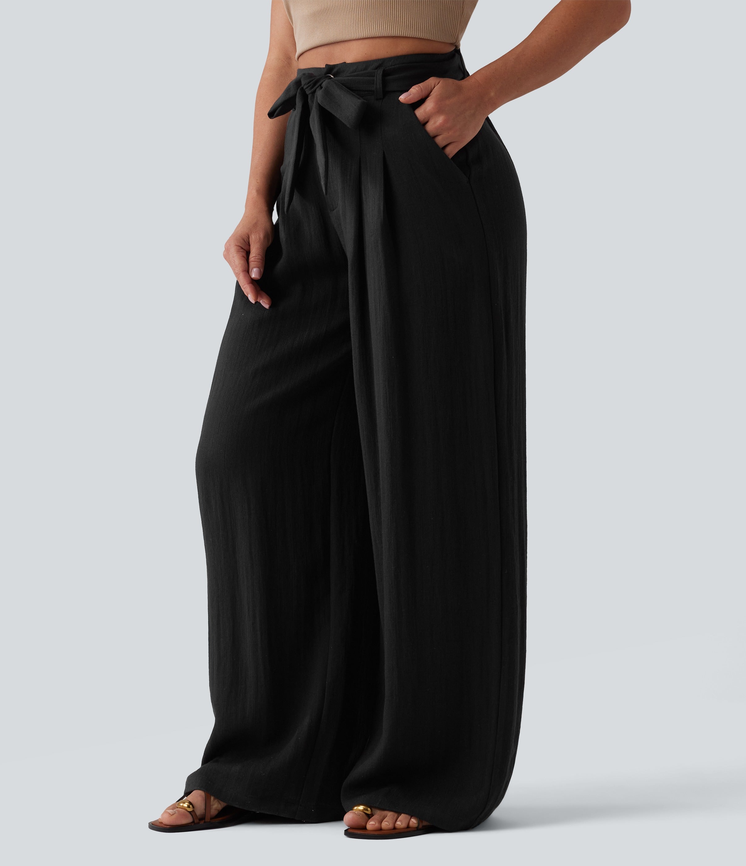 PAIRA | LINEN BAGGY TROUSERS
