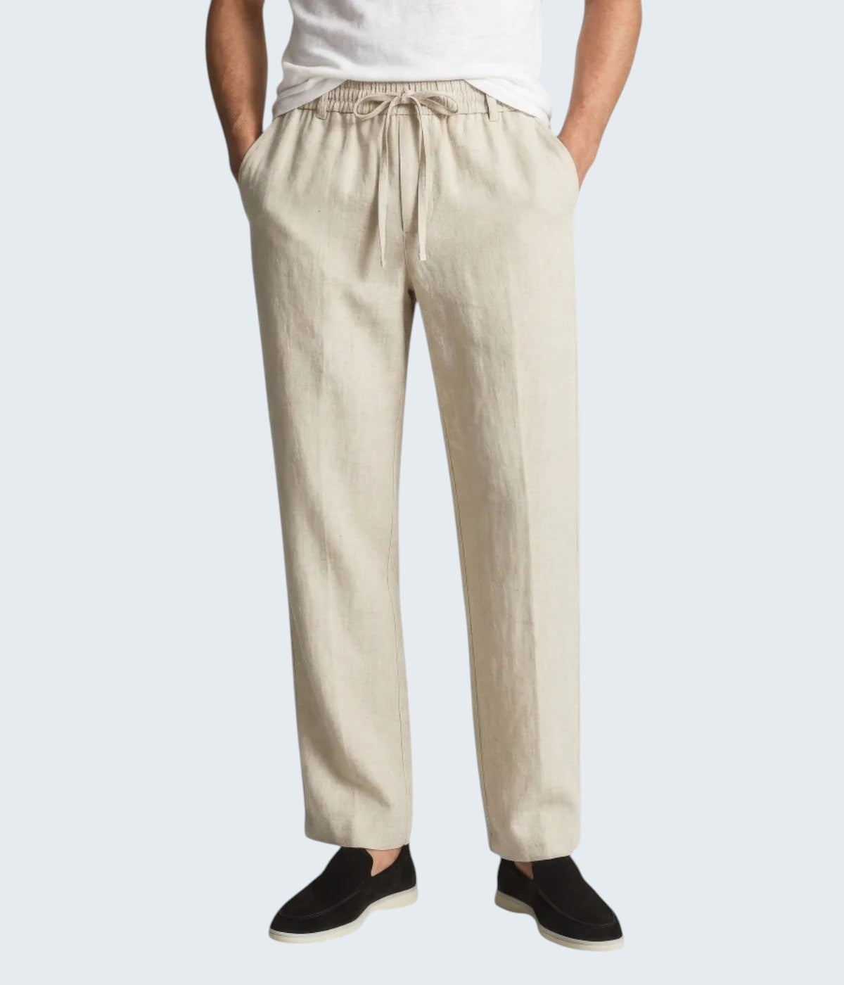 MARVIN | BEIGE LINEN TROUSERS