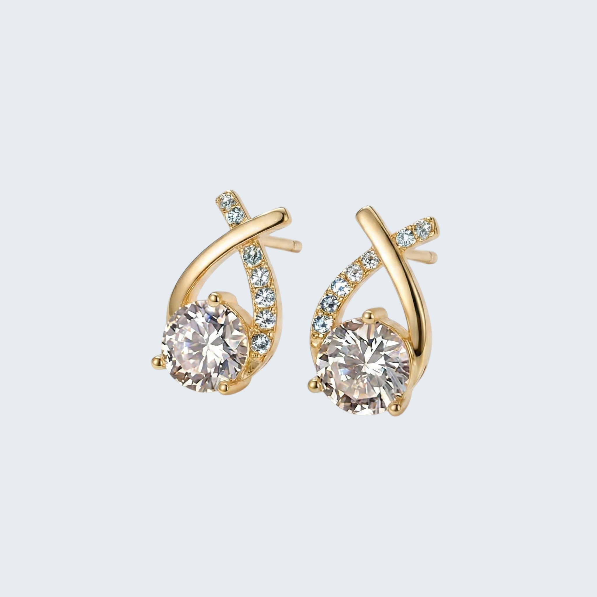 GOLD CROSS EARRINGS