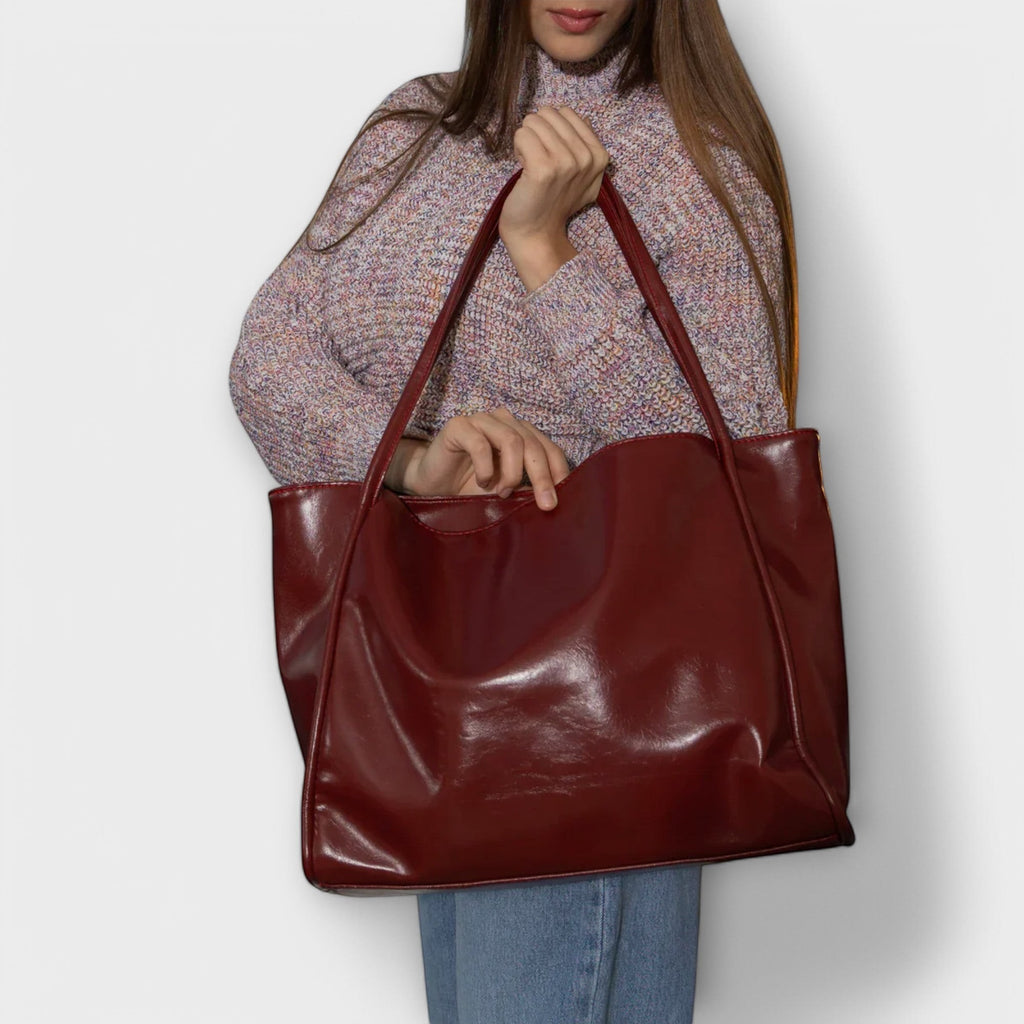 VALERIE | GLOSSY LEATHER BAG